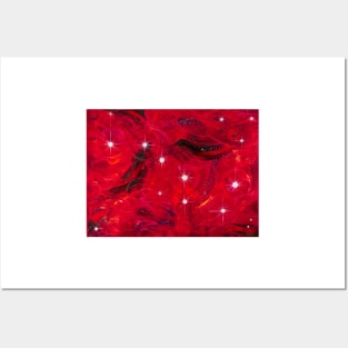Big Dipper In Red Space Posters and Art